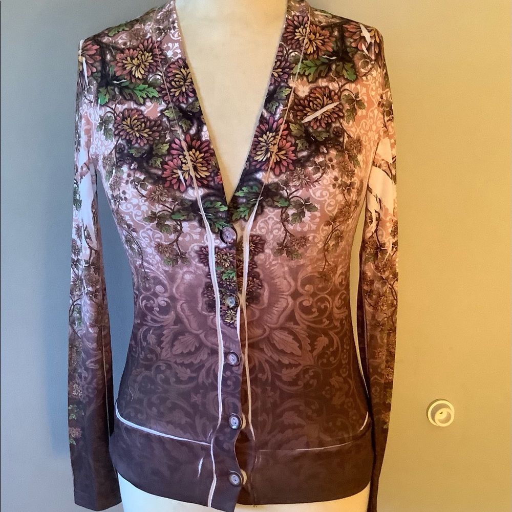 Floral Print Cardigan